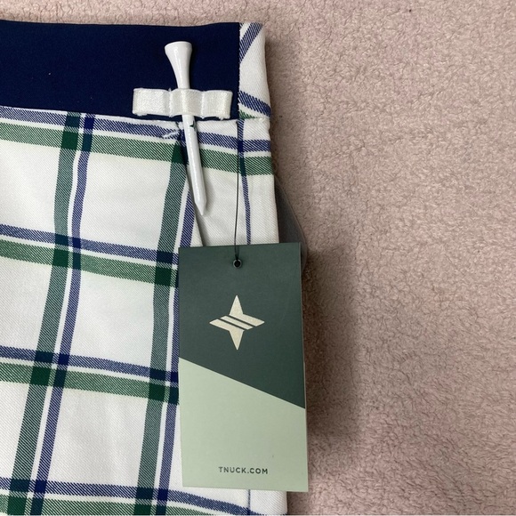 Tuckernuck Sport 5 Inch Linn Golf Shorts-White/Navy/Green-Women S, L, XL-NEW-NWT - Picture 4 of 15